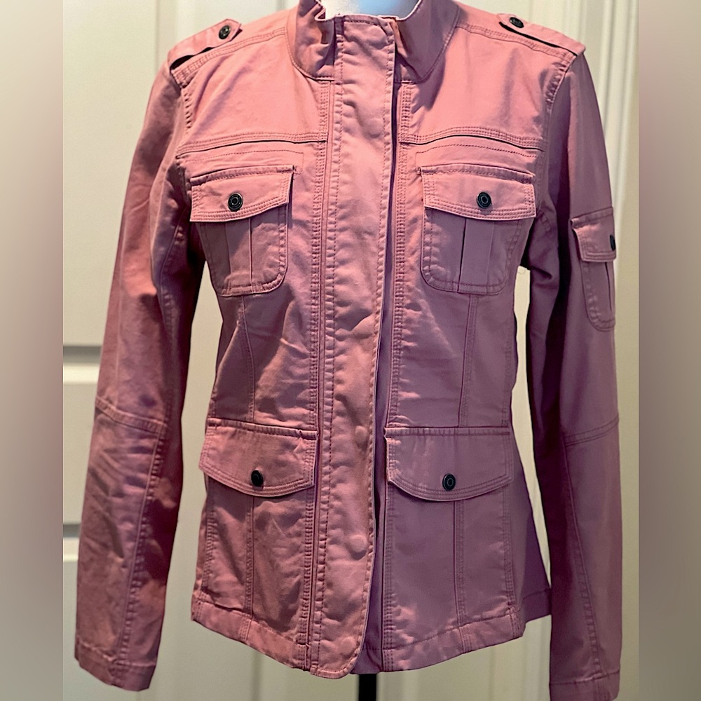 Kensie Utility Jacket size Large in Pink